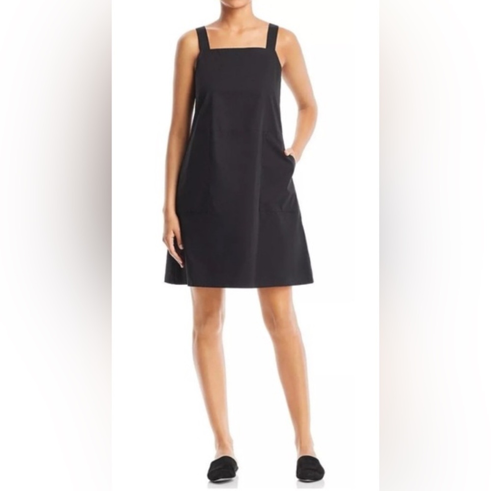 Eileen Fisher Black Pocket Tank Dress - Picture 7 of 8